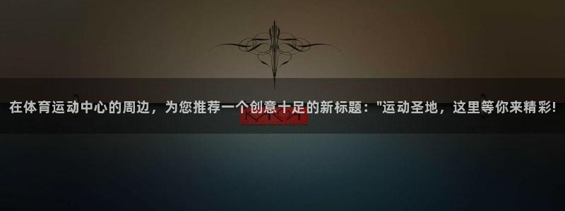 vsport体育官方正版app神州：在体育运动中心的